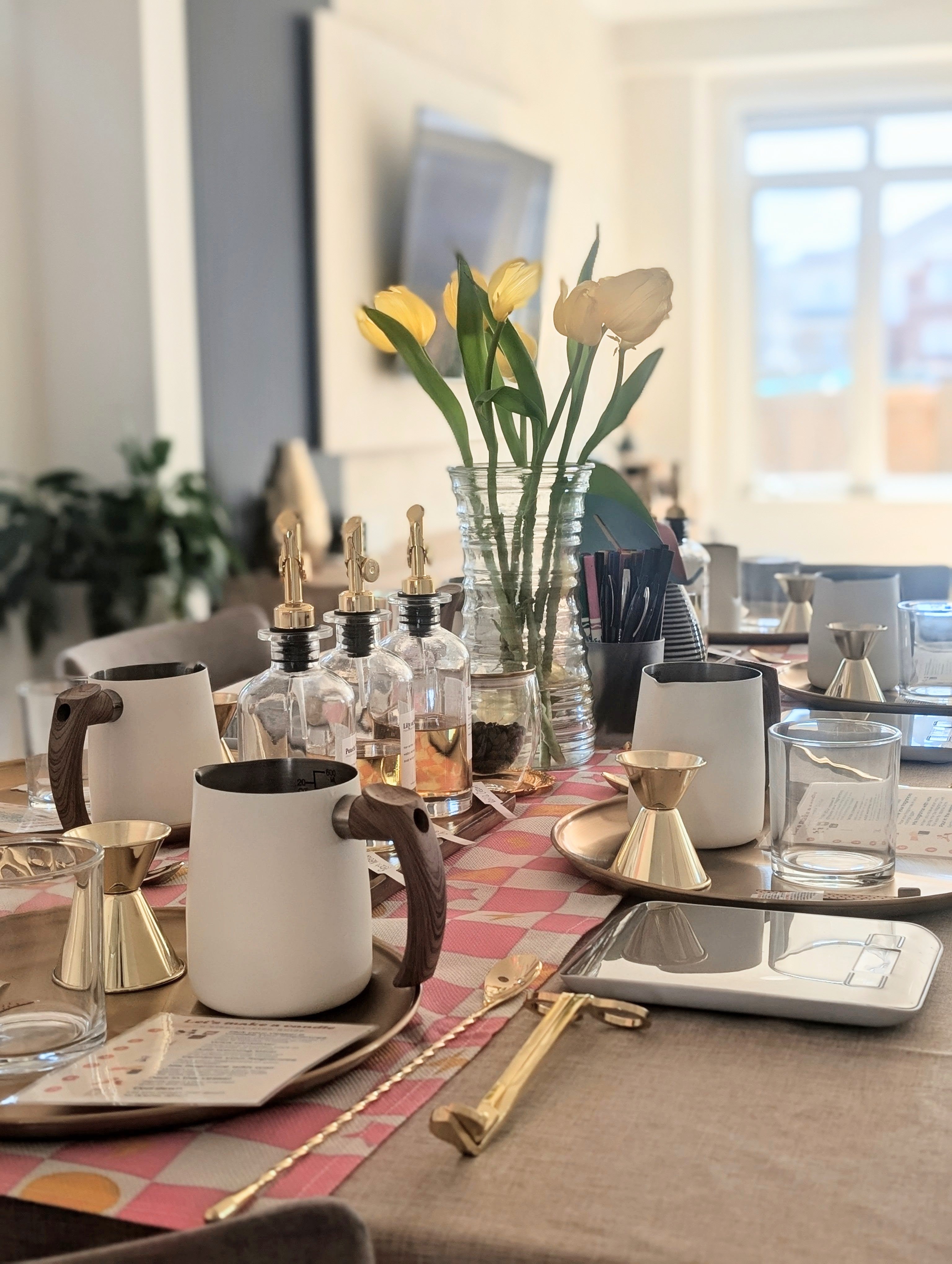 luxury candle making workshop Toronto private event elegant candle setup GTA