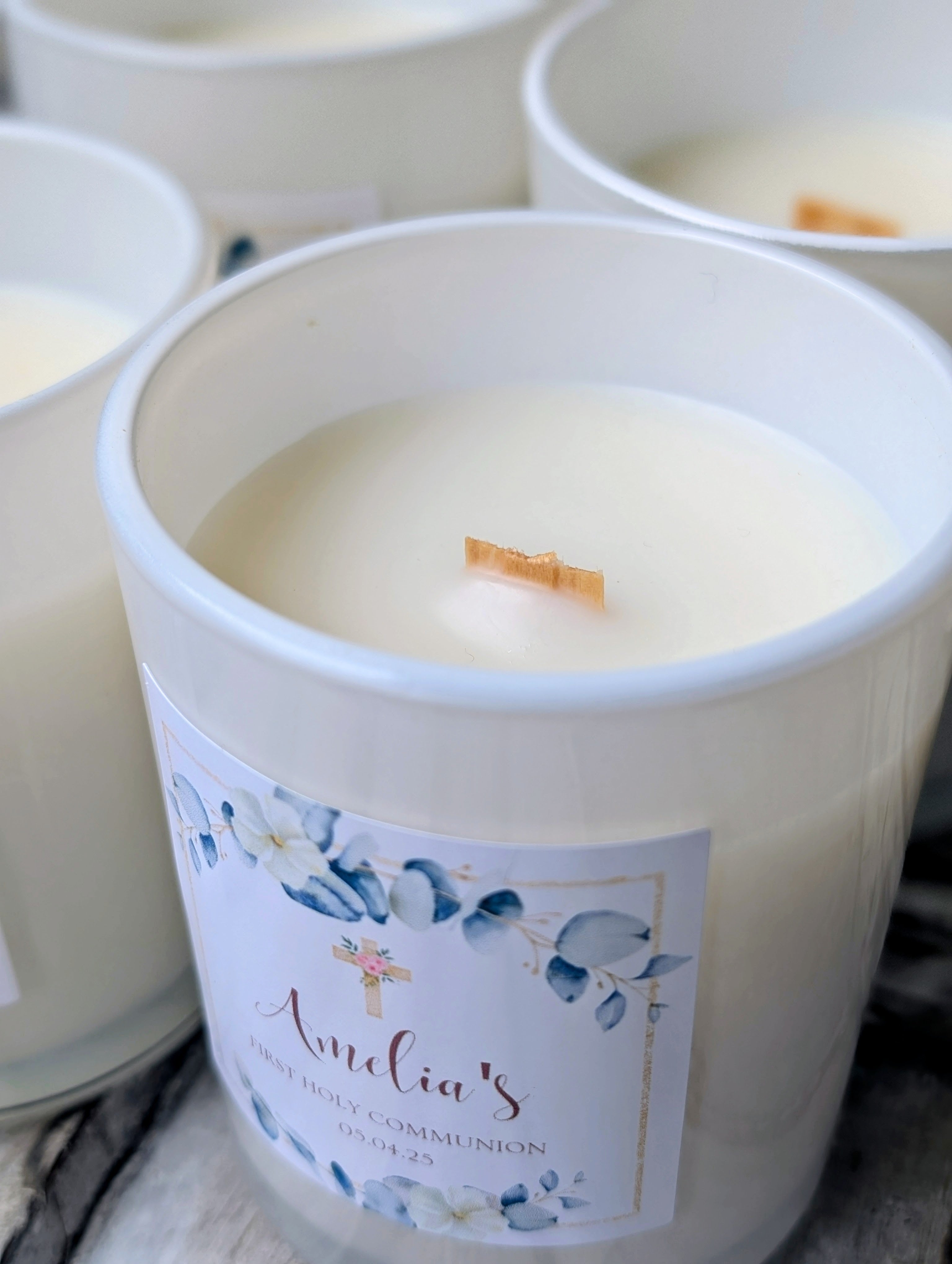 custom candle favors Toronto wedding baby shower candles