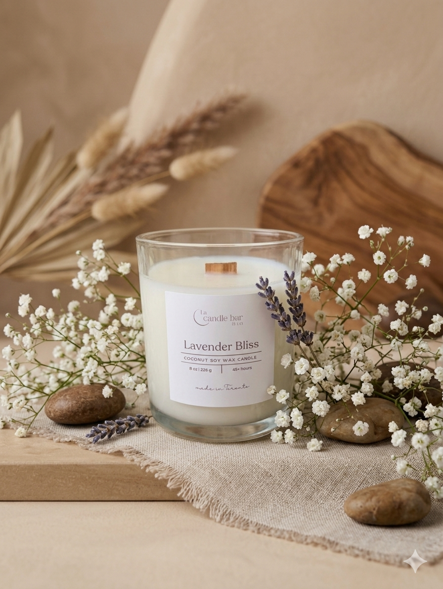 Lavender Bliss | Infused with Essential Oils Scented Candle