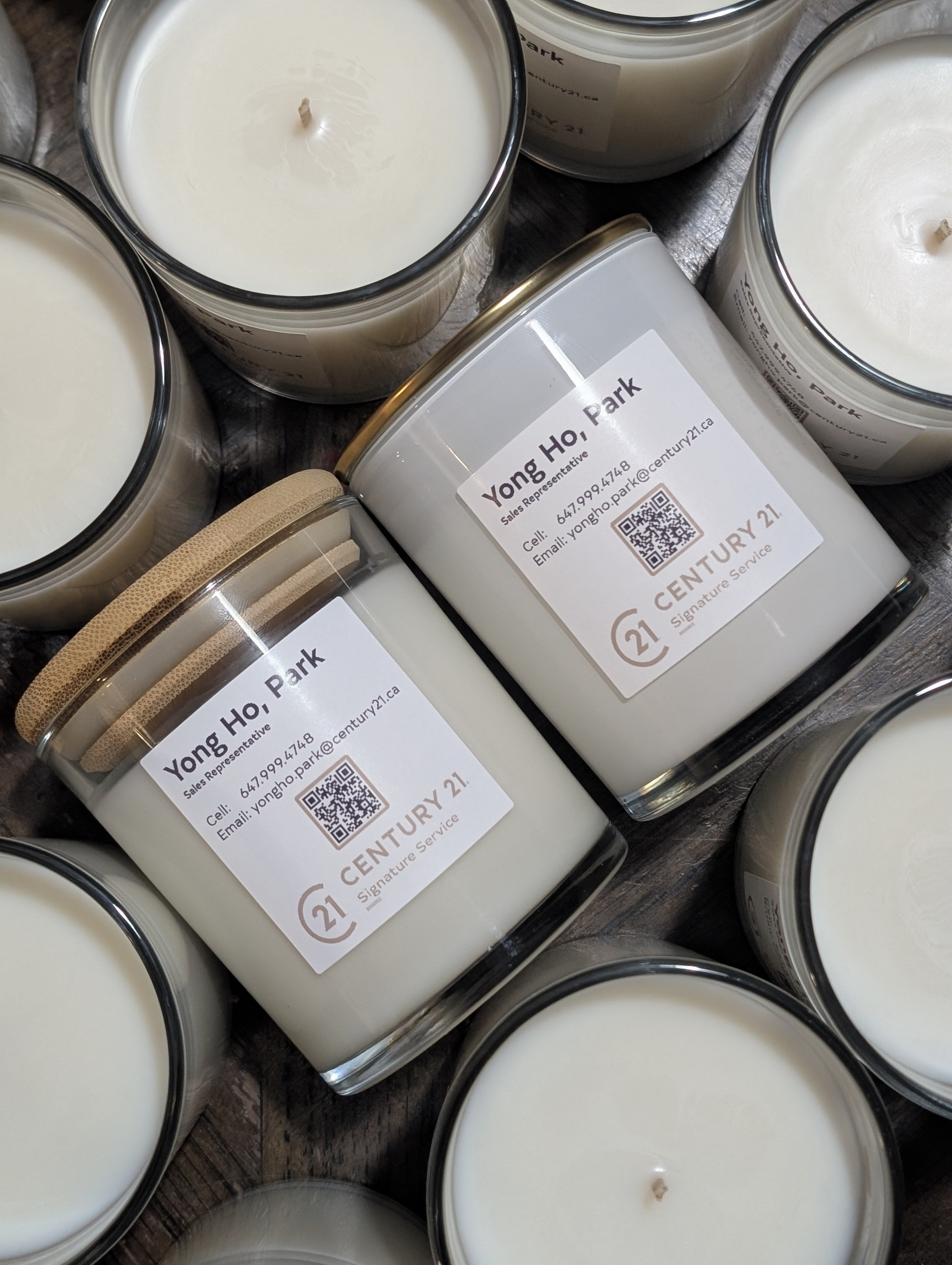 Custom luxury candles created for businesses, brands, and corporate gifting across Canada.