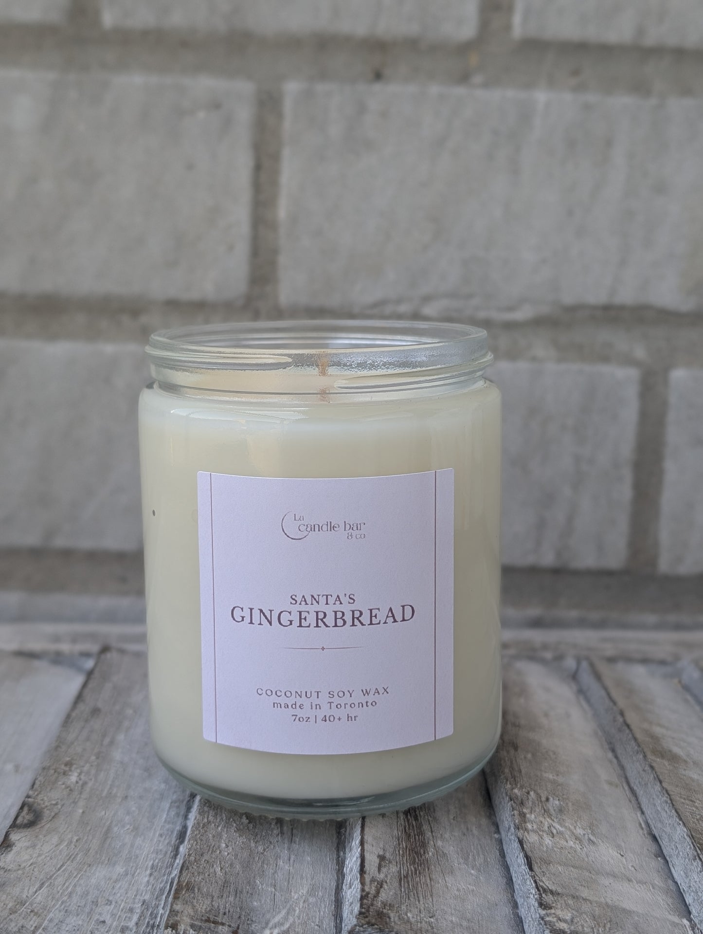 Ginger, cinnamon sugar and vanilla bakery Christmas candle